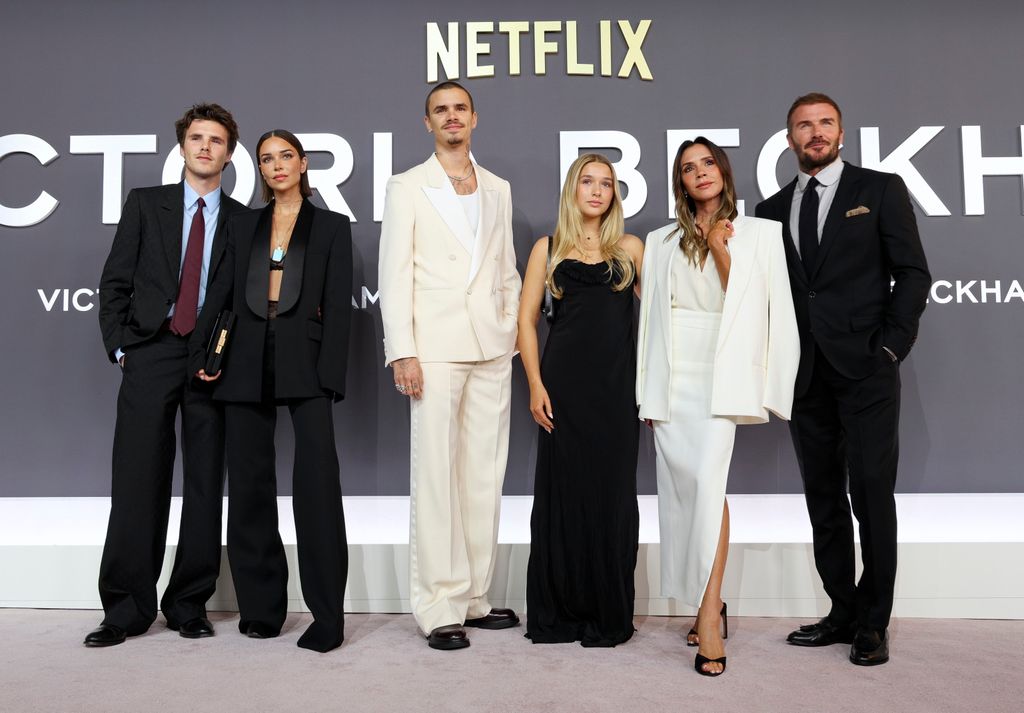 Beckham family at the red carpet