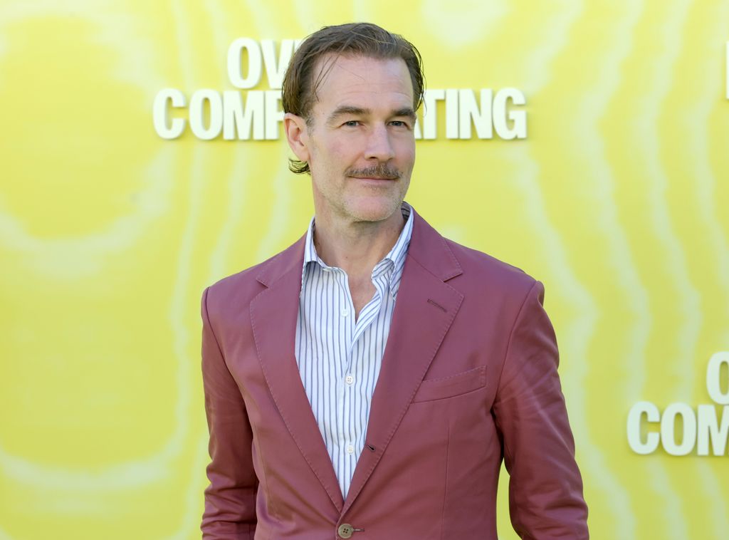 james van der beek purple suit