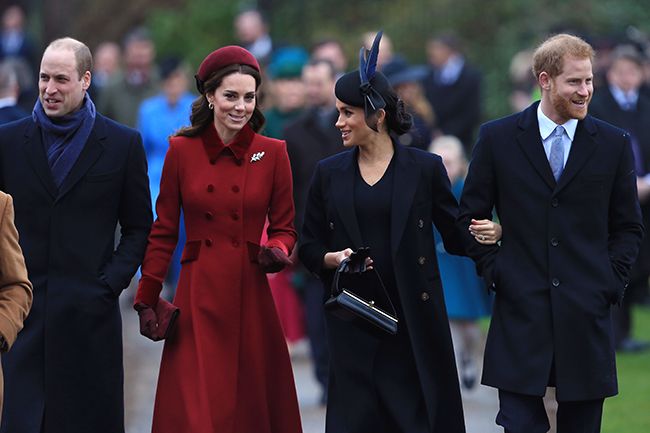 Meghan Markle and Kate Middleton on Christmas Day
