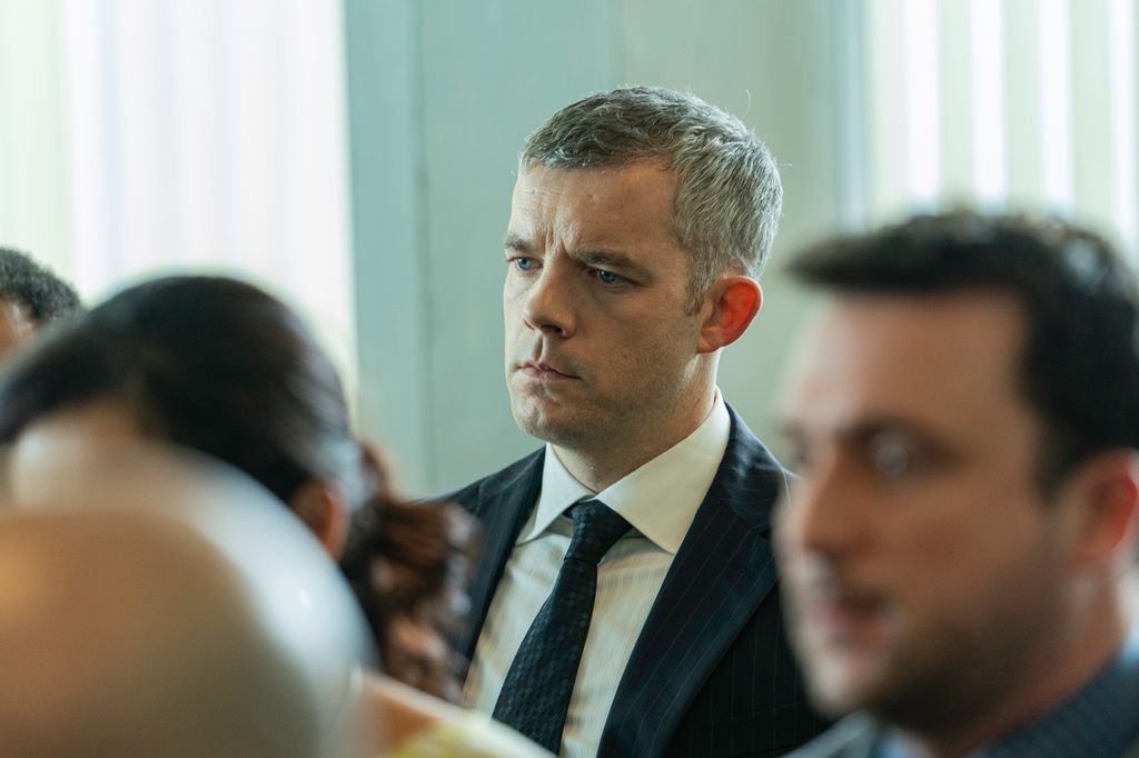 close-up of man in suit