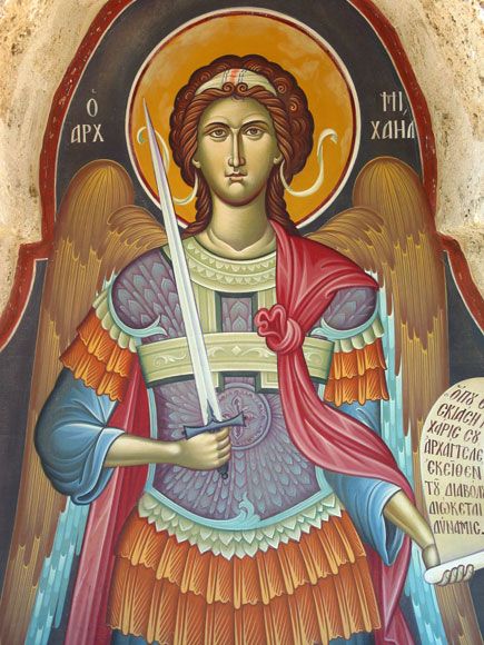 The Archangel Michael, St Stephens monastery, Meteora