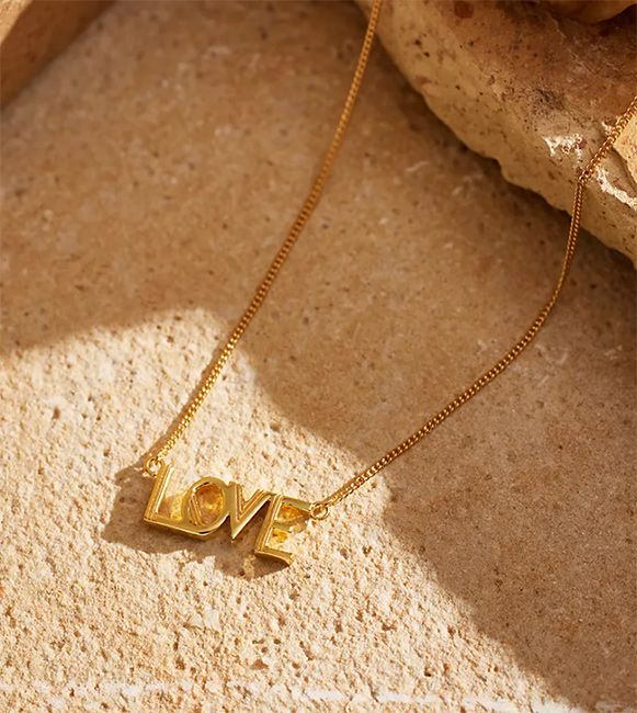 anthropologie love necklace