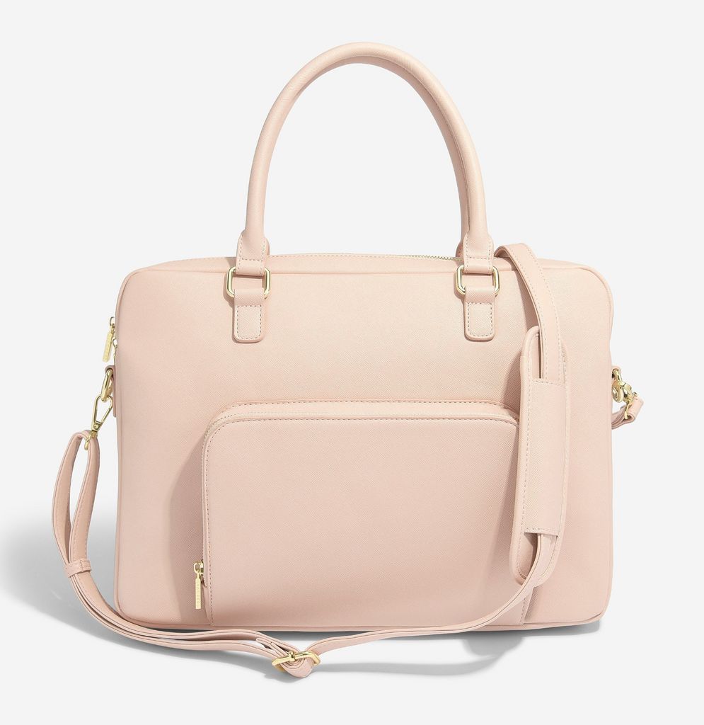 stackers pink blush laptop bag for women