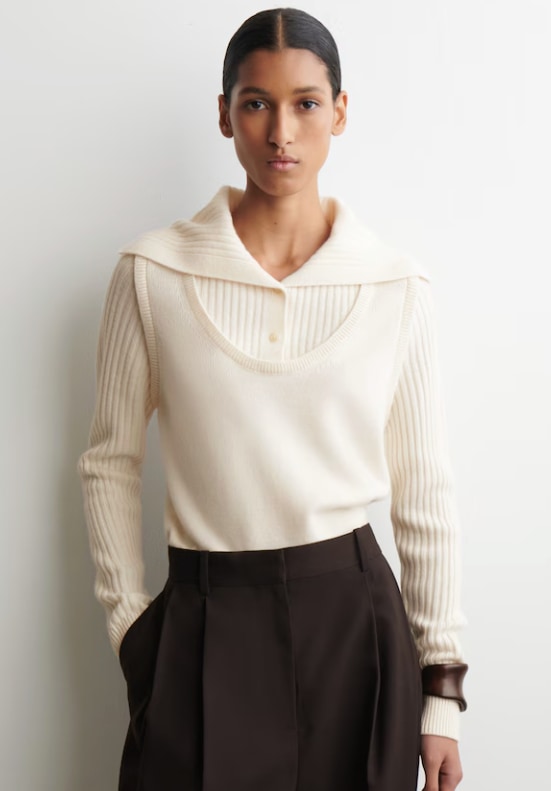 Layered Merino Wool Jumper