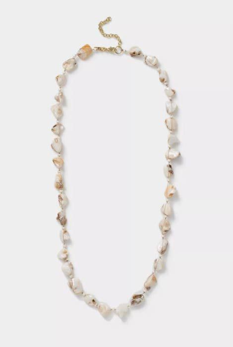 topshop shell rope necklace