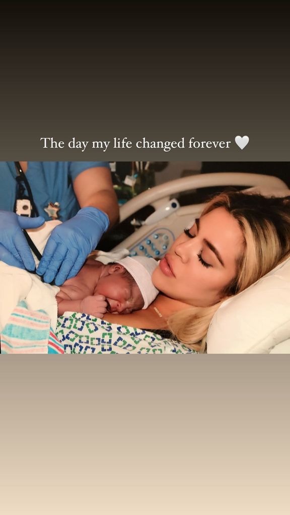 Khloe shared some throwback photos to mark True's big day 