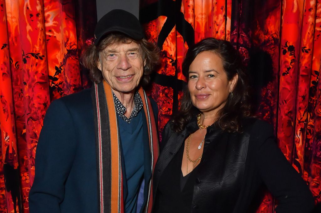 Mick Jagger posing with daughter Jade