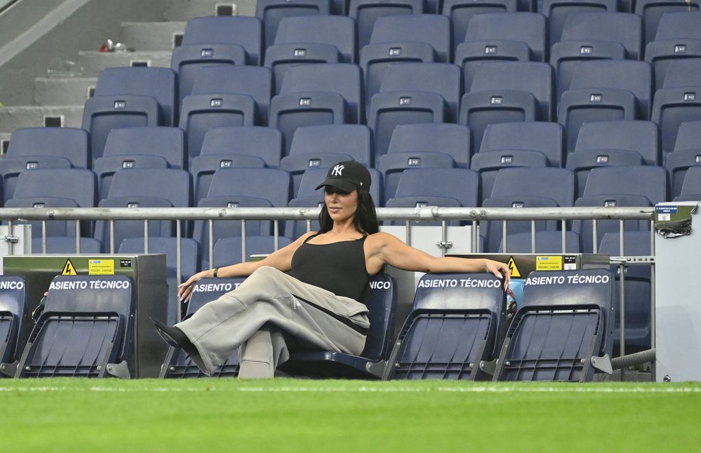 Kim Kardashian watches Saint and Vinicius