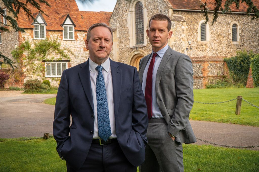 Neil Dudgeon as DCI John Barnaby and Nick Hendrix as DS Jamie Winter in Midsomer Murders