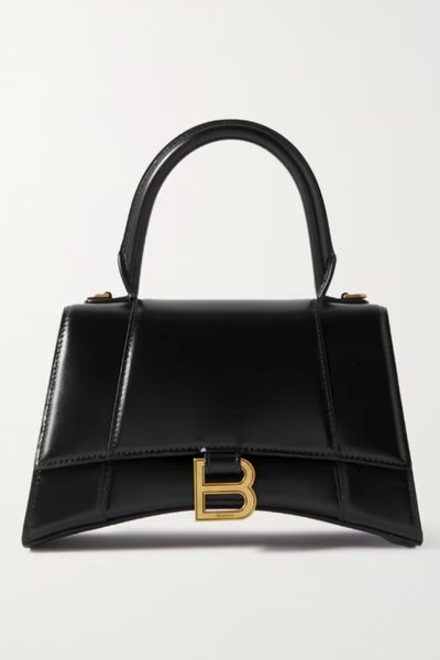 balenciaga hourglass black bag