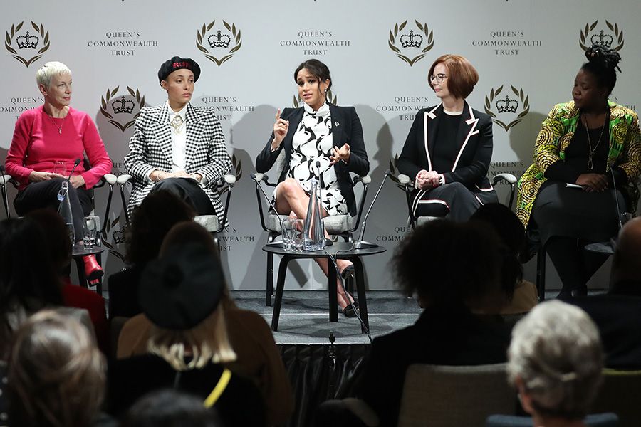 meghan markle centre of panel