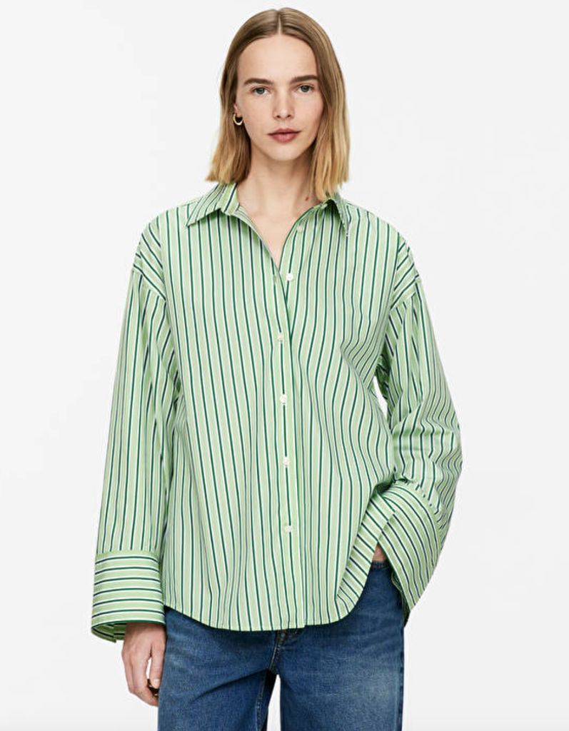 Arket Wide-Sleeve Cotton Shirt