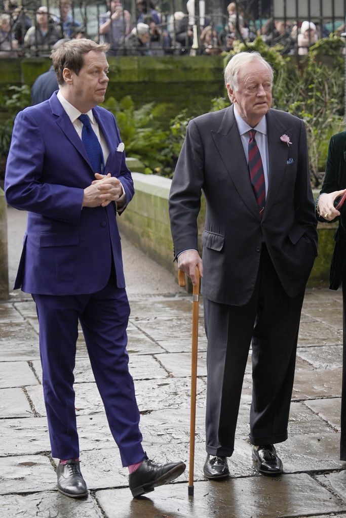 Tom Parker-Bowles (left) and Andrew Parker-Bowles arrive for a service of thanksgiving for Dame Jilly Cooper at Southwark Cathedral, London on Friday January 30, 2026