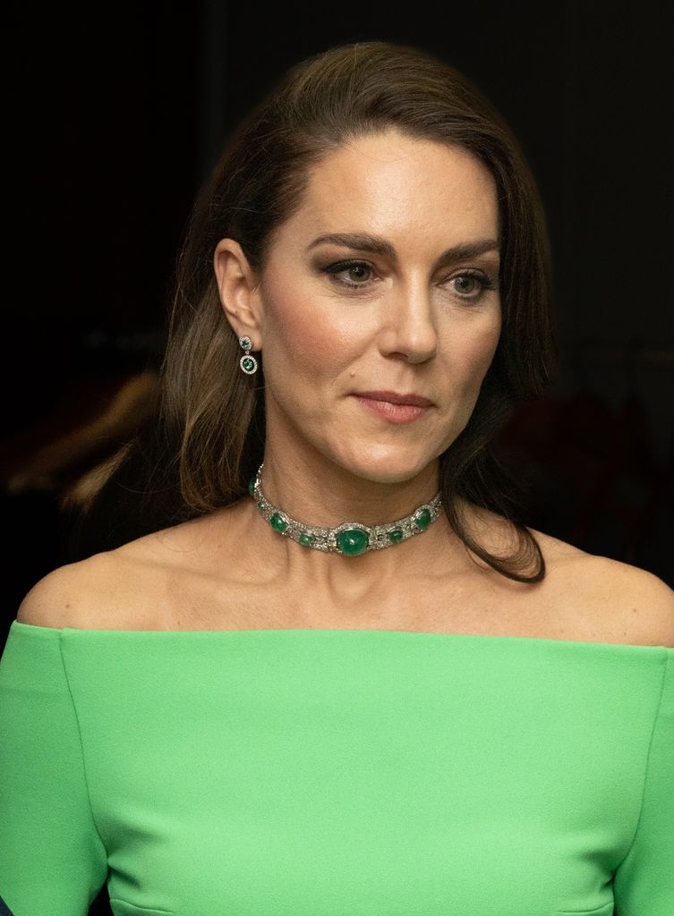 Princess Kate wearing a green dress at the 2022 Earthshot Prize awards ceremony 