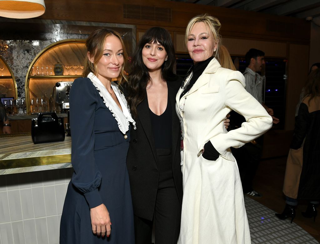 Melanie Griffith, Dakota Johnson, and Olivia Wilde at the TeaTime Pictures screening of "Slip"