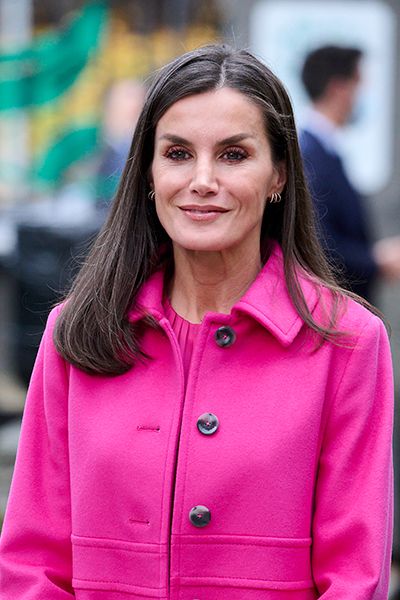 Queen Letizia embraces Barbiecore trend in head to toe pink for latest ...