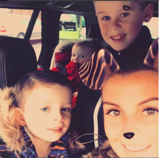 coleen rooney and her sons