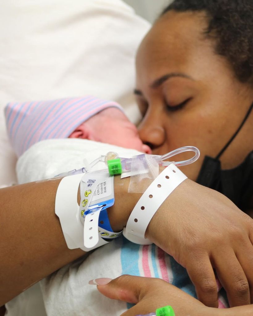 Taylor Townsend and her son Adyn