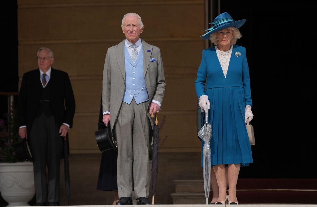 King Charles III and Queen Camilla attend a Royal Garden Party at Buckingham Palace