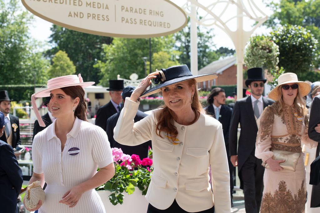 Princess Eugenie and her Mother, Sarah Ferguson attend Day Two of Royal Ascot at Ascot Racecourse in Berkshire