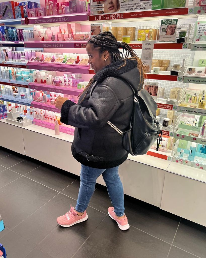 Young woman shopping in Sephora