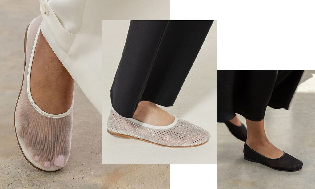 Dear Frances' mesh ballet flats are the ultimate in Quiet Luxury