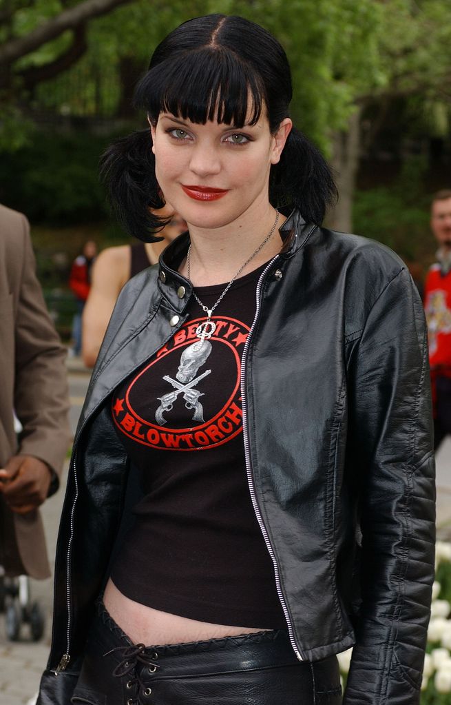 NCIS cast member Pauley Perrette arrives for the "CBS Upfront Previews 2003-2004" May 14, 2003 