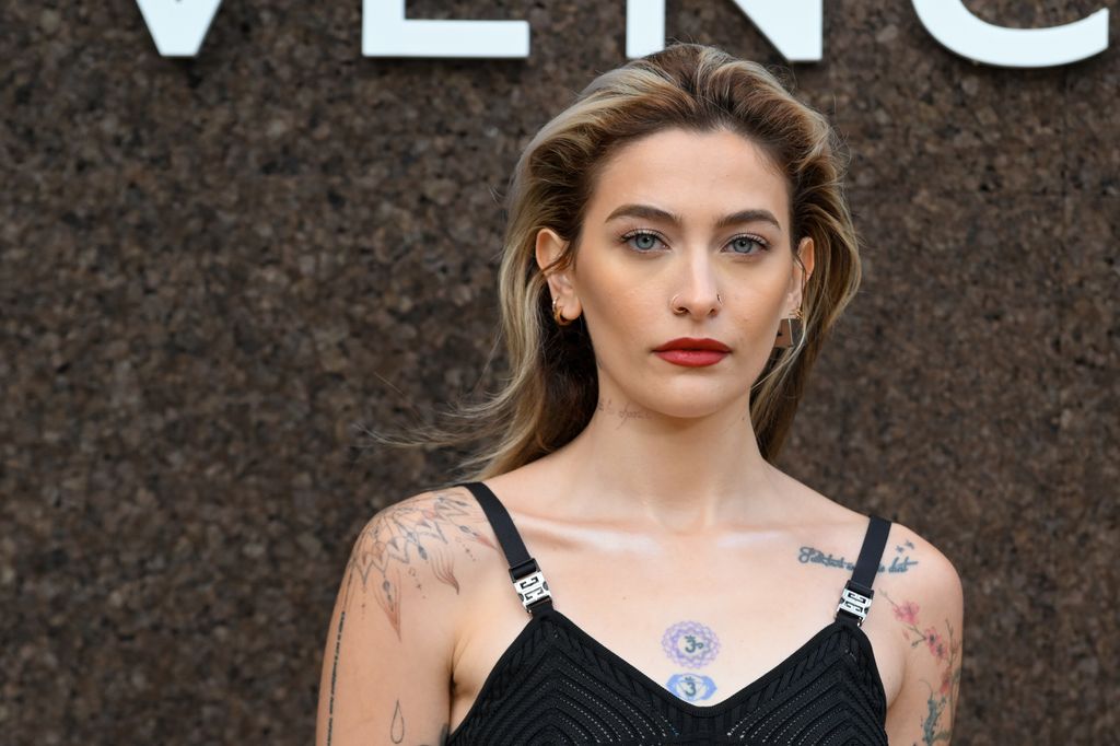 Paris Jackson attends the Givenchy Womenswear Spring/Summer 2023 show as part of Paris Fashion Week  on October 02, 2022 in Paris, France