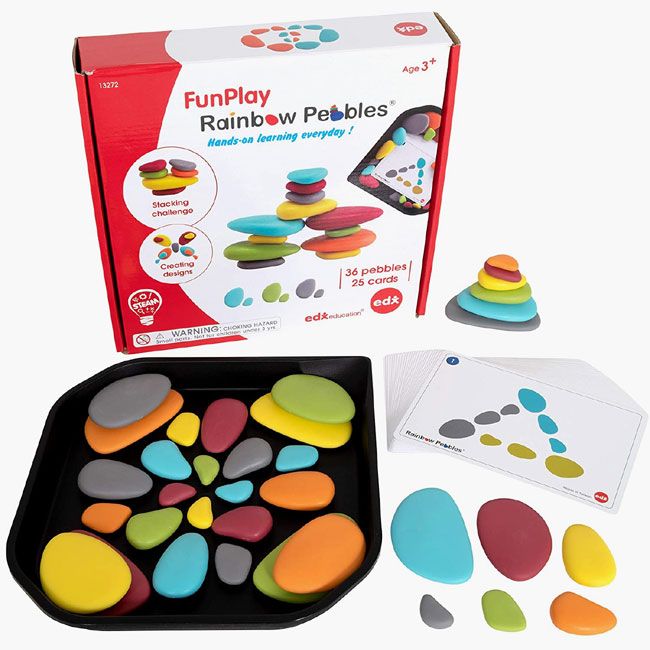 rainbow pebbles