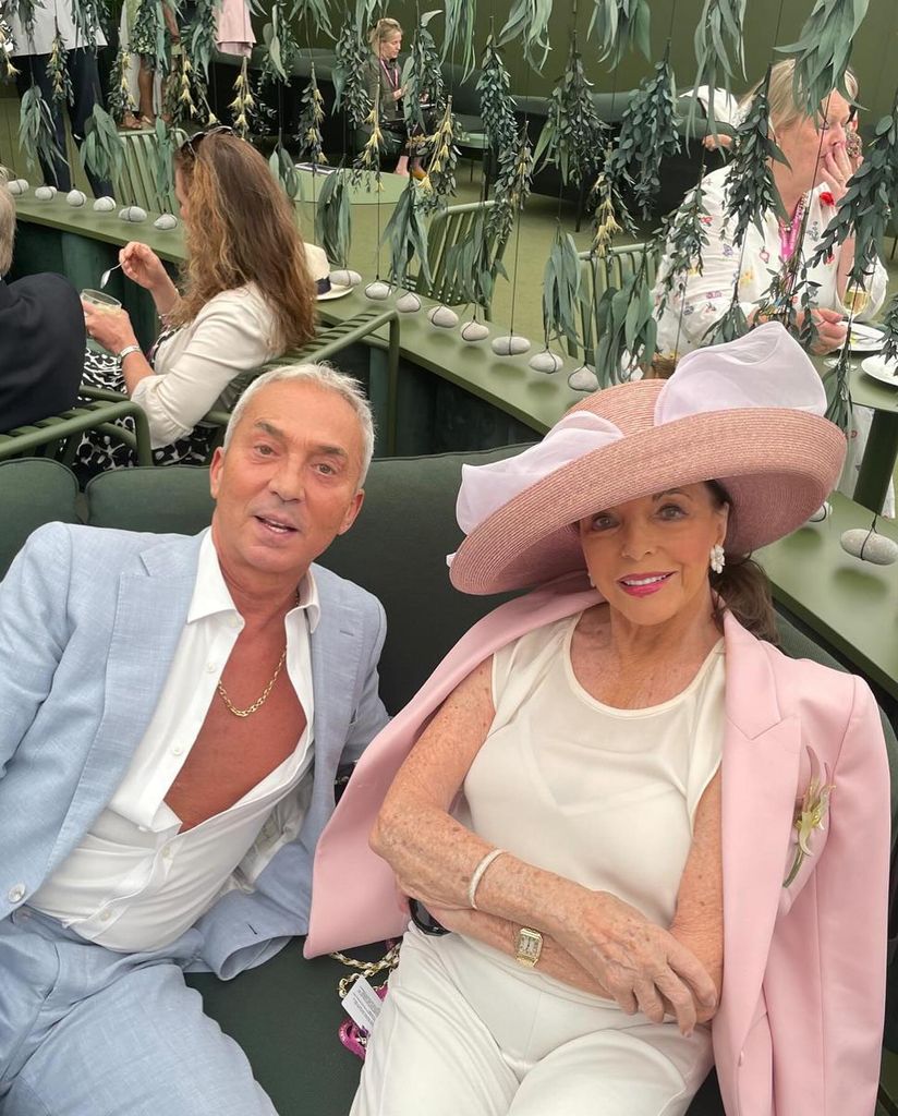 Joan also caught up with Bruno Tonioli at the iconic event 