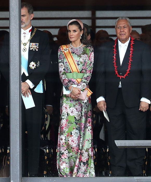 king felipe queen letizia during ceremony
