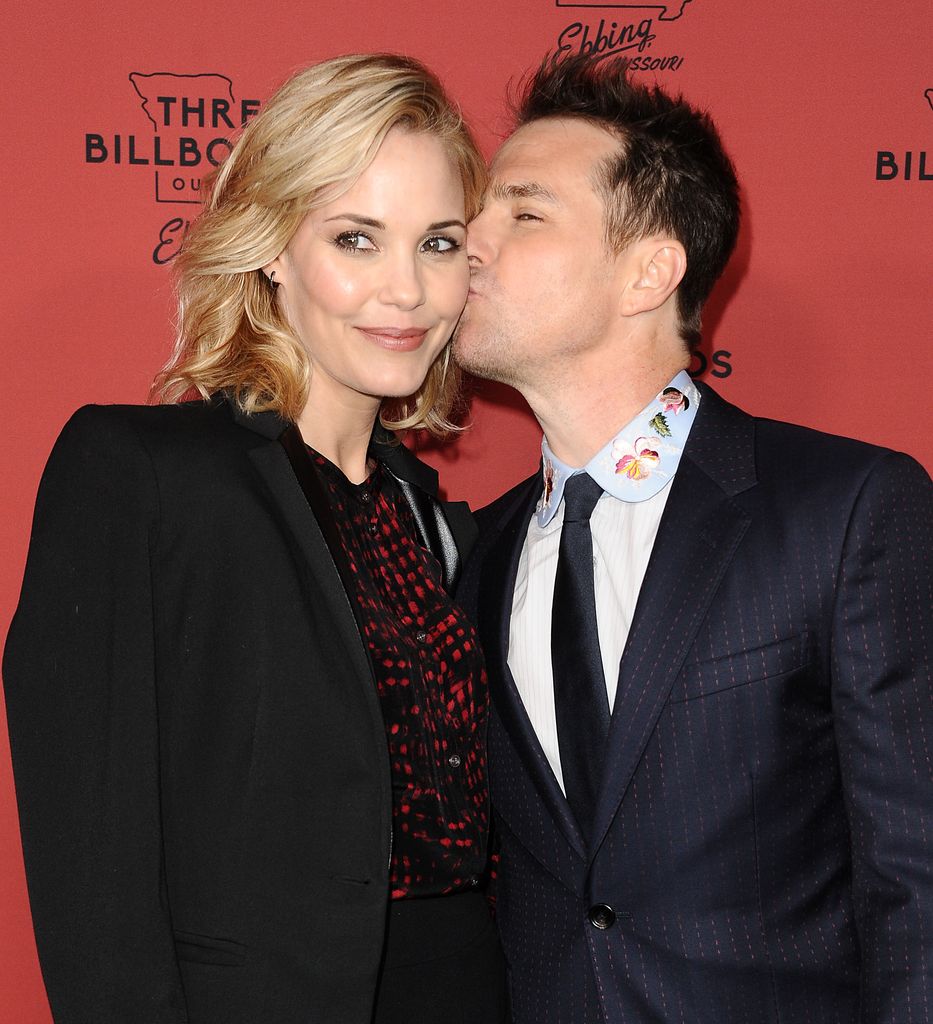 Actress Leslie Bibb and actor Sam Rockwell 