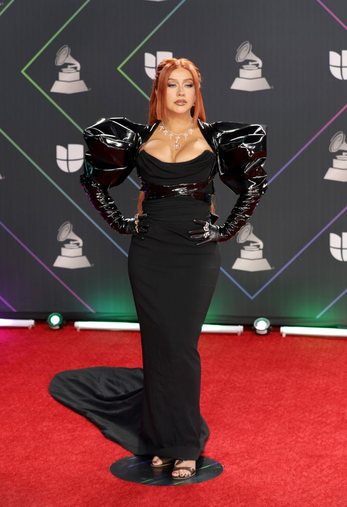 Christina Aguilera attends The 22nd Annual Latin GRAMMY Awards at MGM Grand Garden Arena on November 18, 2021 in Las Vegas, Nevada