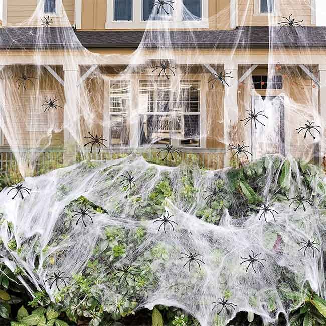 halloween decor spider web