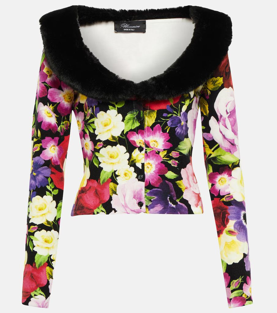 Blumarine Floral Cardigan