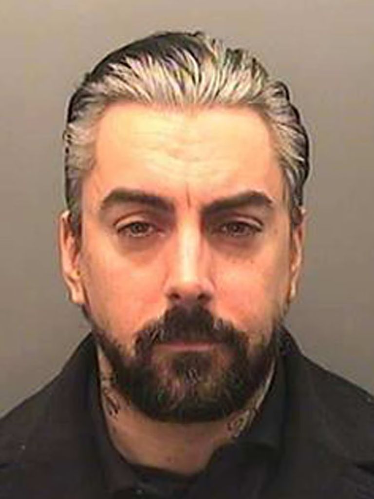 Mugshot of Ian Watkins taken in 2012