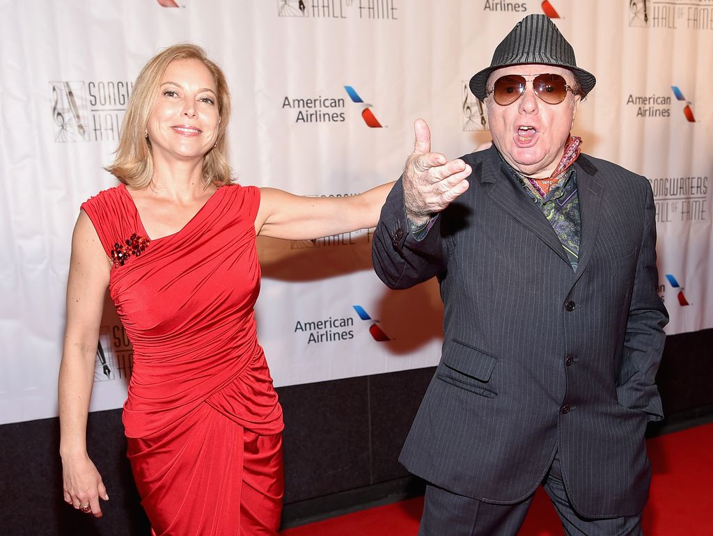 NEW YORK, NY - JUNE 18:  Singer-songwriters Shana Morrison and Sir Van Morrison attend the Songwriters Hall Of Fame 46th Annual Induction And Awards  at Marriott Marquis Hotel on June 18, 2015 in New York City.  (Photo by Michael Loccisano/Getty Images for Songwriters Hall Of Fame)