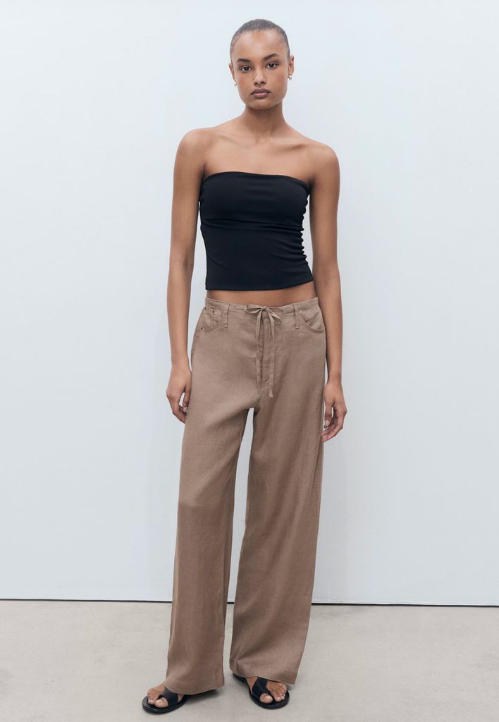 Mango wide-leg trousers