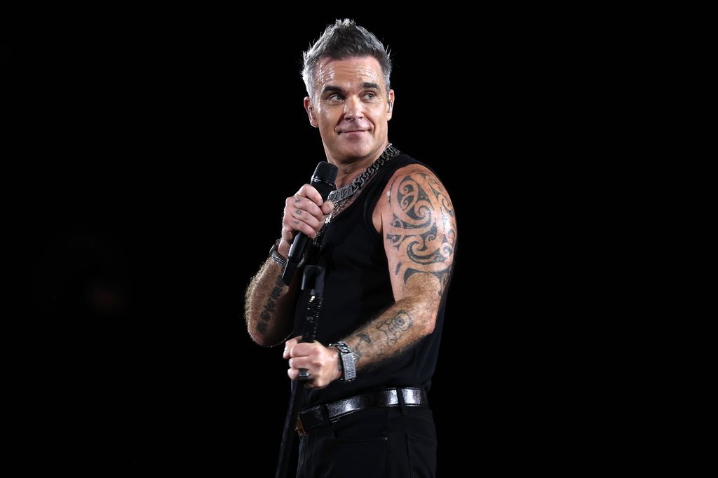 Robbie Williams concert at Messe Muenchen on August 27, 2022 in Munich, Germany