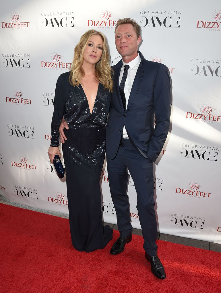 Christina Applegate and bassist Martyn LeNoble attend the 5th Annual Celebration of Dance Gala presented By The Dizzy Feet Foundation at Club Nokia on August 1, 2015 in Los Angeles, California