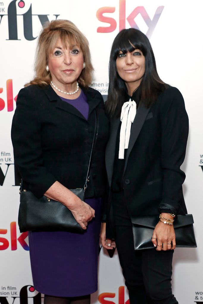 Eve Pollard and Claudia Winkleman attend the Women in Film and TV Awards 2019 at Hilton Park Lane on December 06, 2019 in London, England