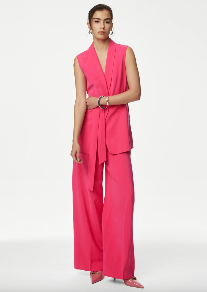 M&S pink suit