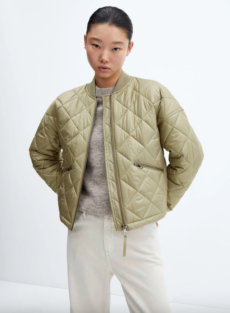 Mango quilted jacket
