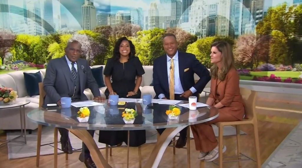 Maria joined the Today Show table with Al, Craig and Sheneille