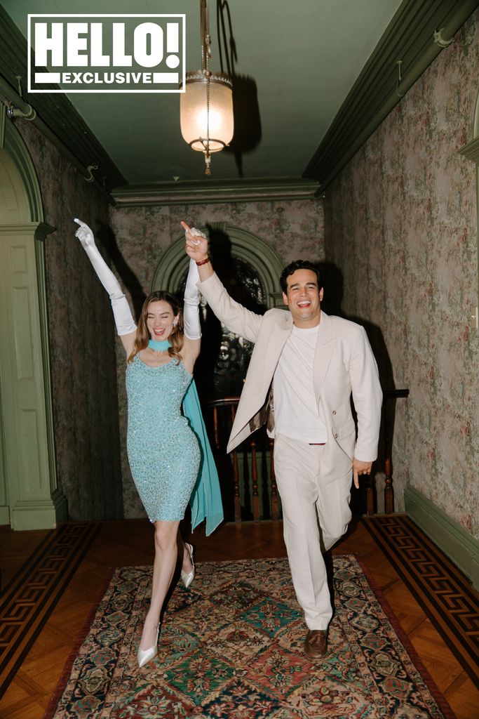 Alberto Rosende and Tessa Mossey after their wedding ceremony