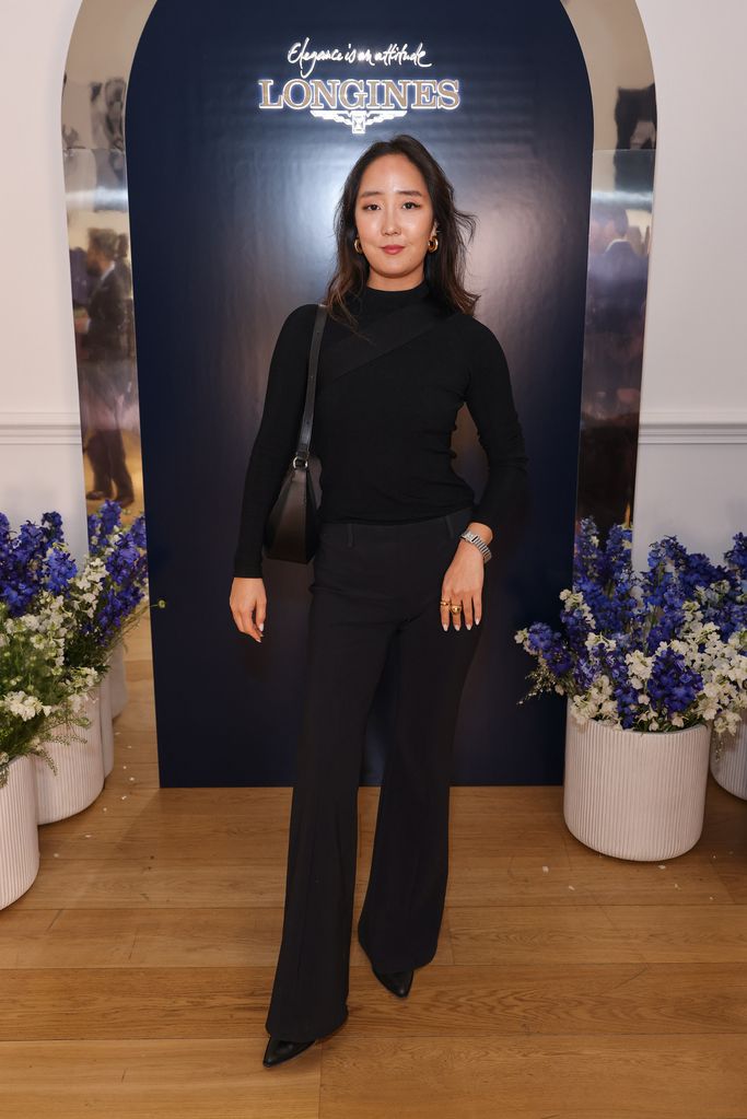 LONDON, ENGLAND - NOVEMBER 29: Shini Park attends a party celebrating the Longines DolceVita collection and exhibition on November 29, 2023 in London, England. (Photo by Dave Benett/Getty Images for Longines)