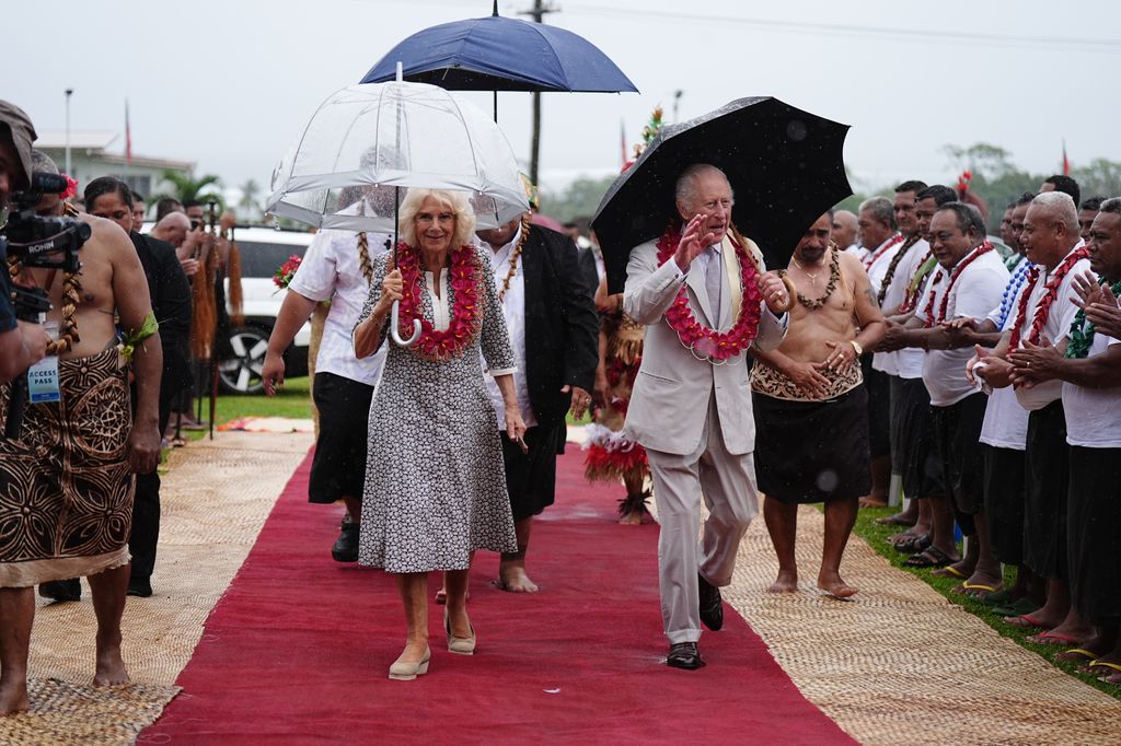 The King and Queen returned from Australia and Samoa last week