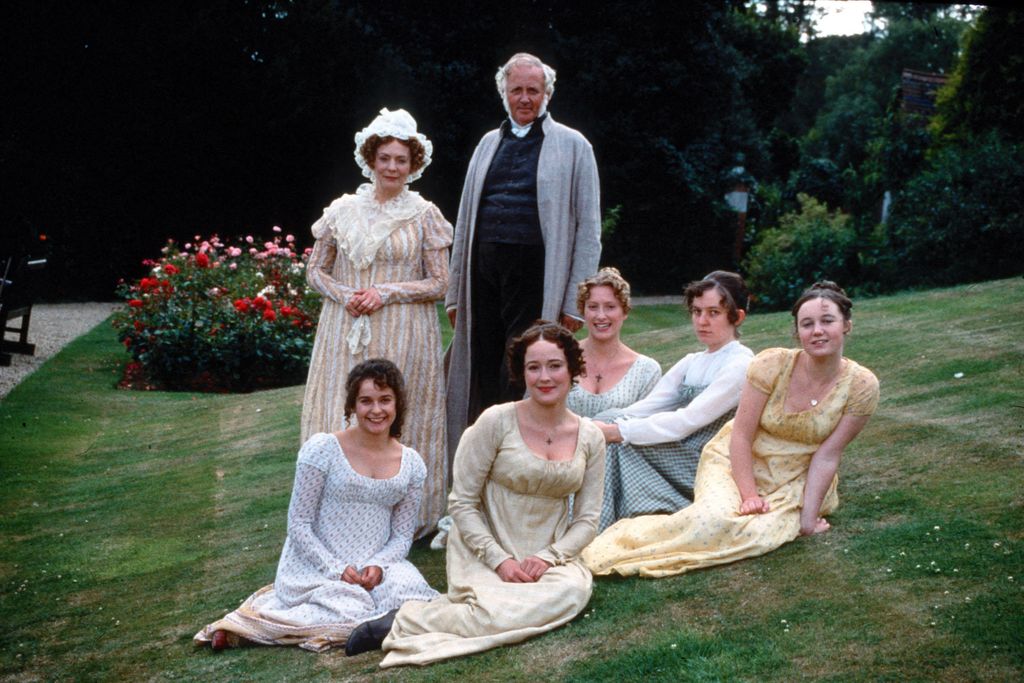 Alison Steadman with Benjamin Whitlow alongside Julia Sawalha, Jennfer Ehle, Sushannah Harker, Lucy Briers and Polly Maberly in Pride & Prejudice