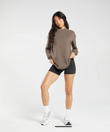 Cotton Oversized Long Sleeve Top