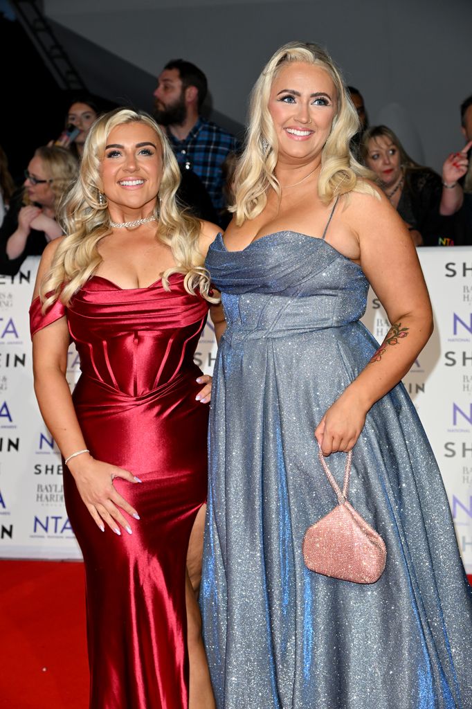 Izzi Warner and Ellie Warner attend the NTAs 2024